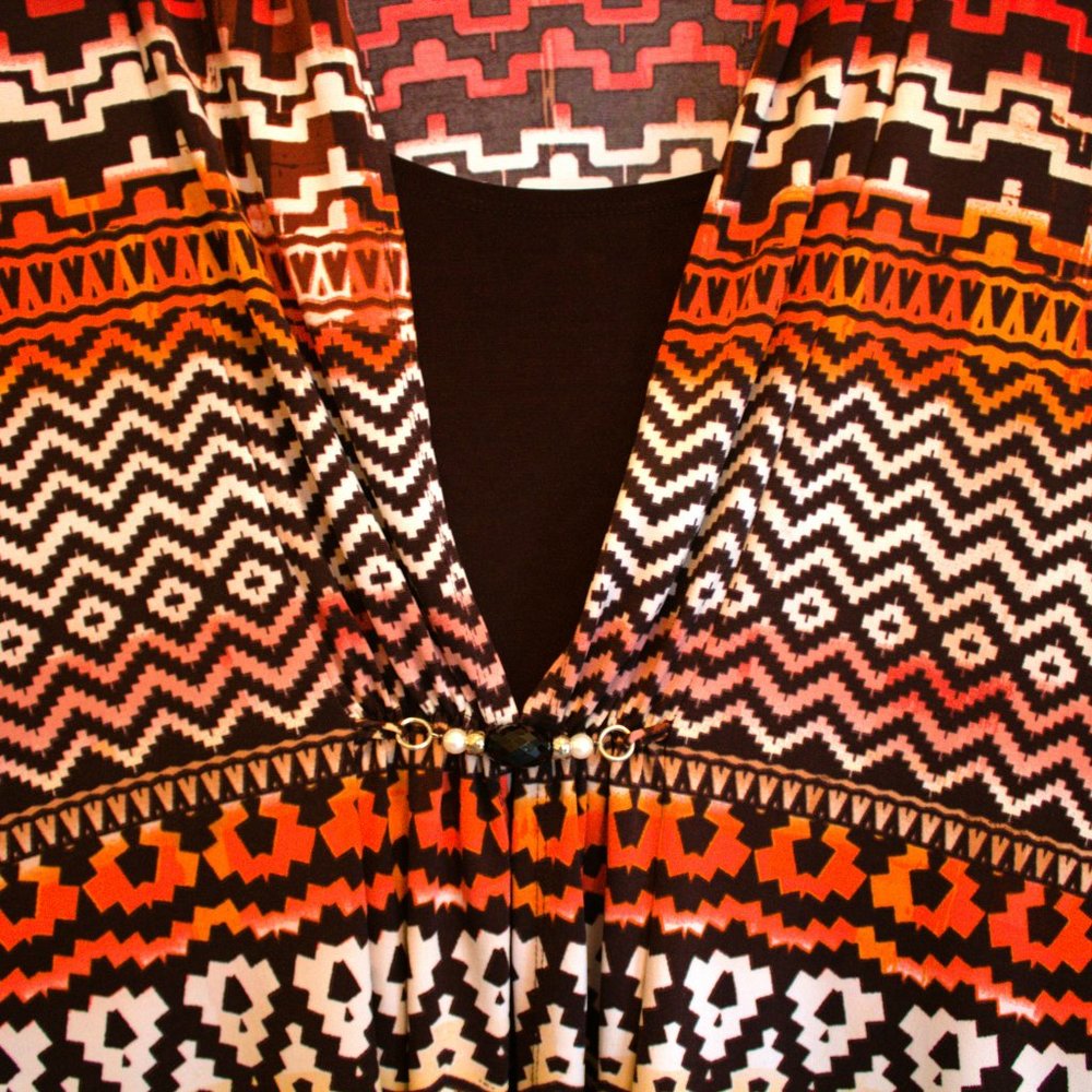 Notations | Multi Pattern Short Sleeve Top - Picture 6 of 6